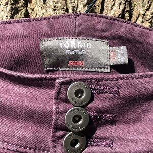 NWOT Purple Torrid 18R Jeggings